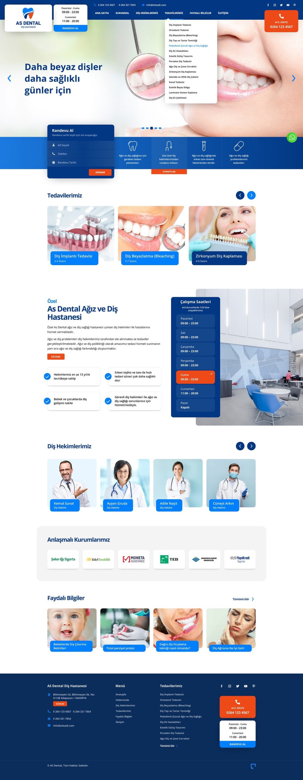 Dental Kurumsal Website Paket v5